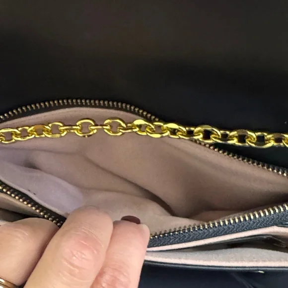 Perfect condition Black Clutch with Gold Chain - Picture 4 of 4